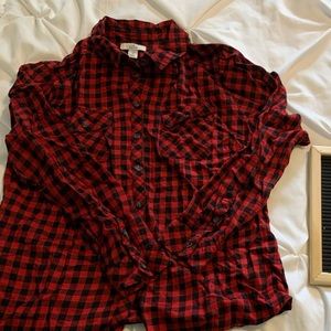 Red and Black Checkered Flannel